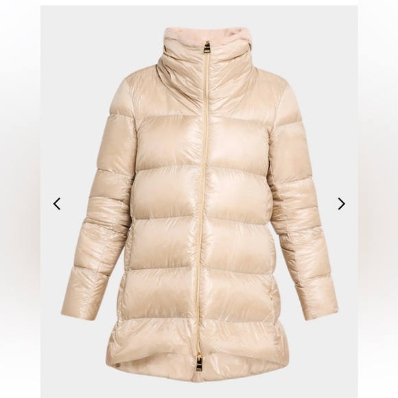COPY - Herno Champagne Fur Puffer - Picture 3 of 14